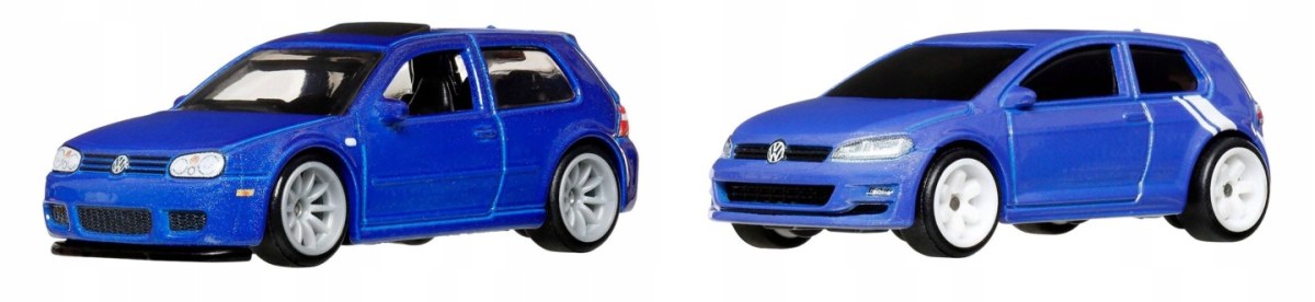 Hot Wheels Premium Car Culture 2-pak VW Golf R32 + VW Golf Mk7 JHW49