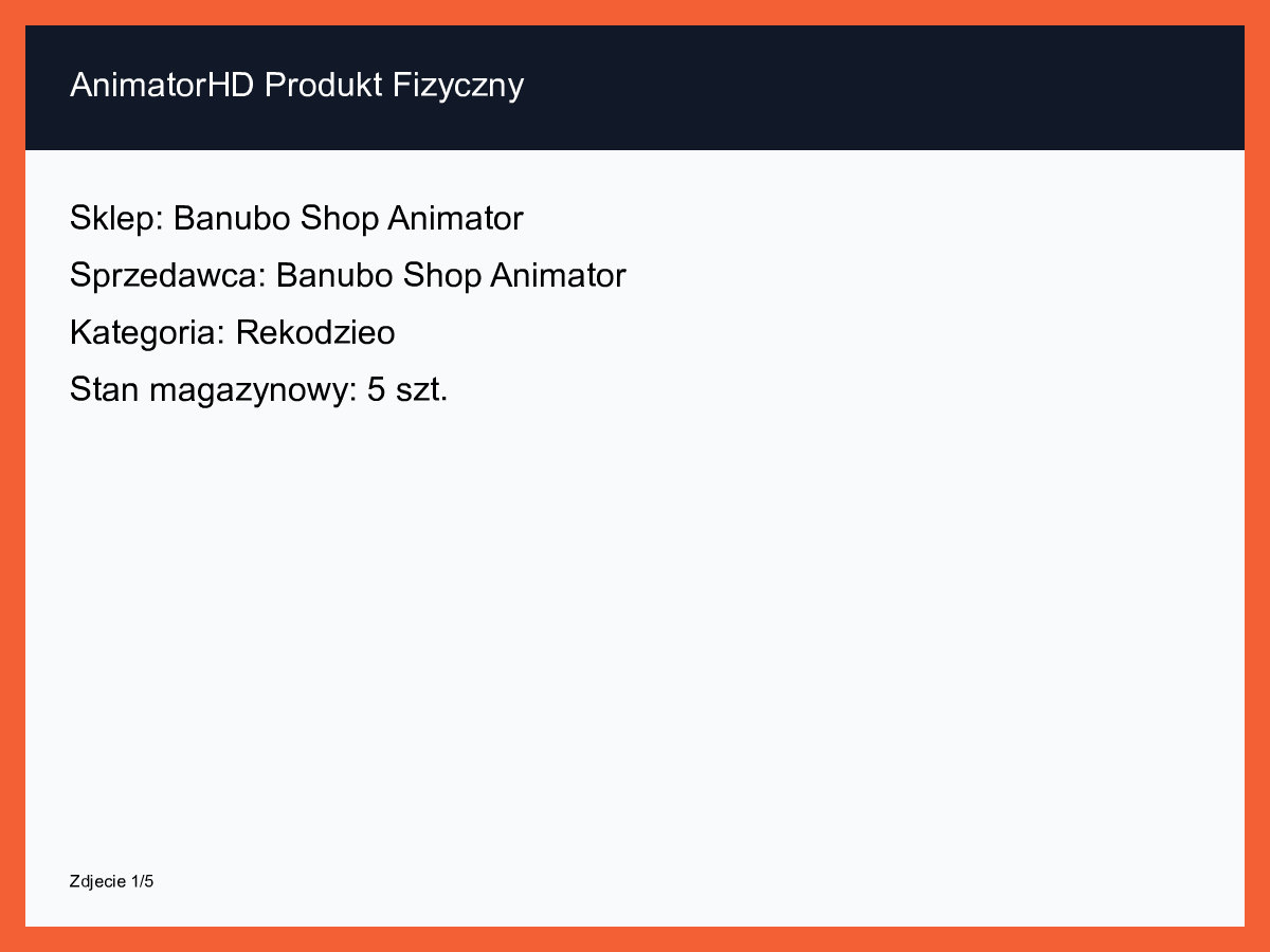 AnimatorHD Produkt Fizyczny