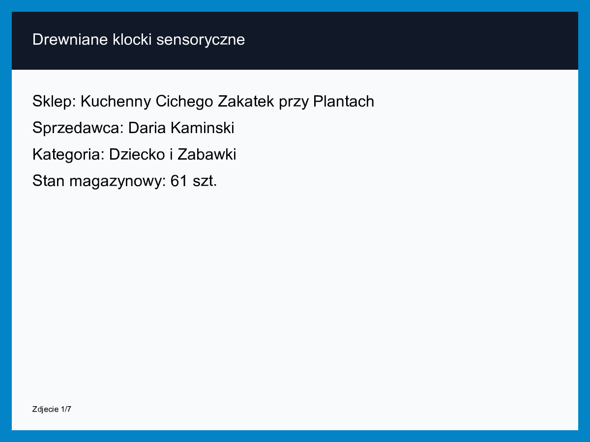 Drewniane klocki sensoryczne