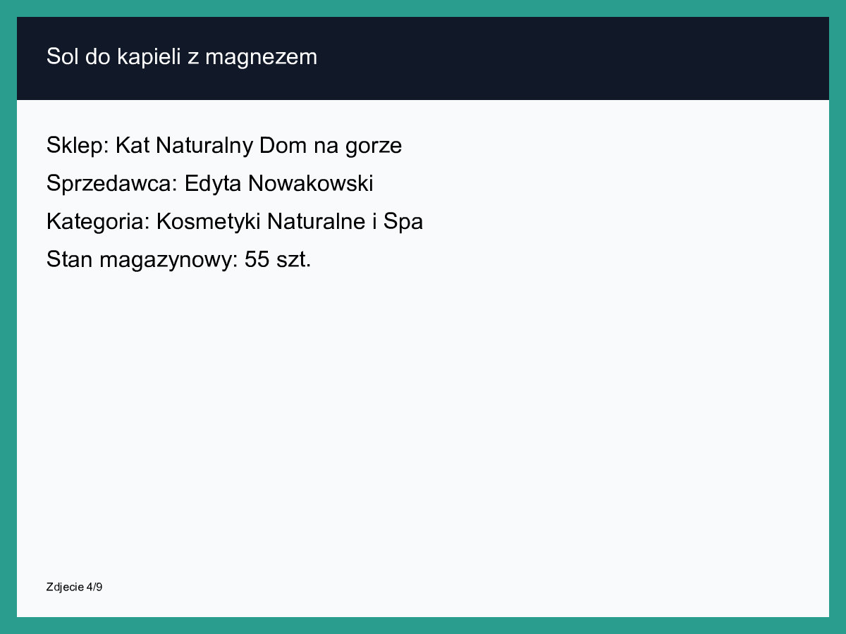 Sól do kąpieli z magnezem