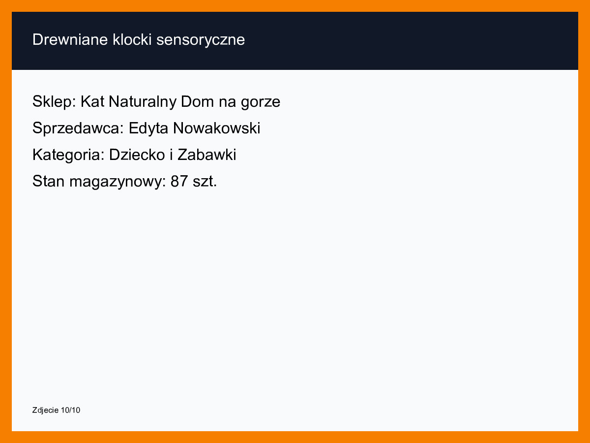 Drewniane klocki sensoryczne