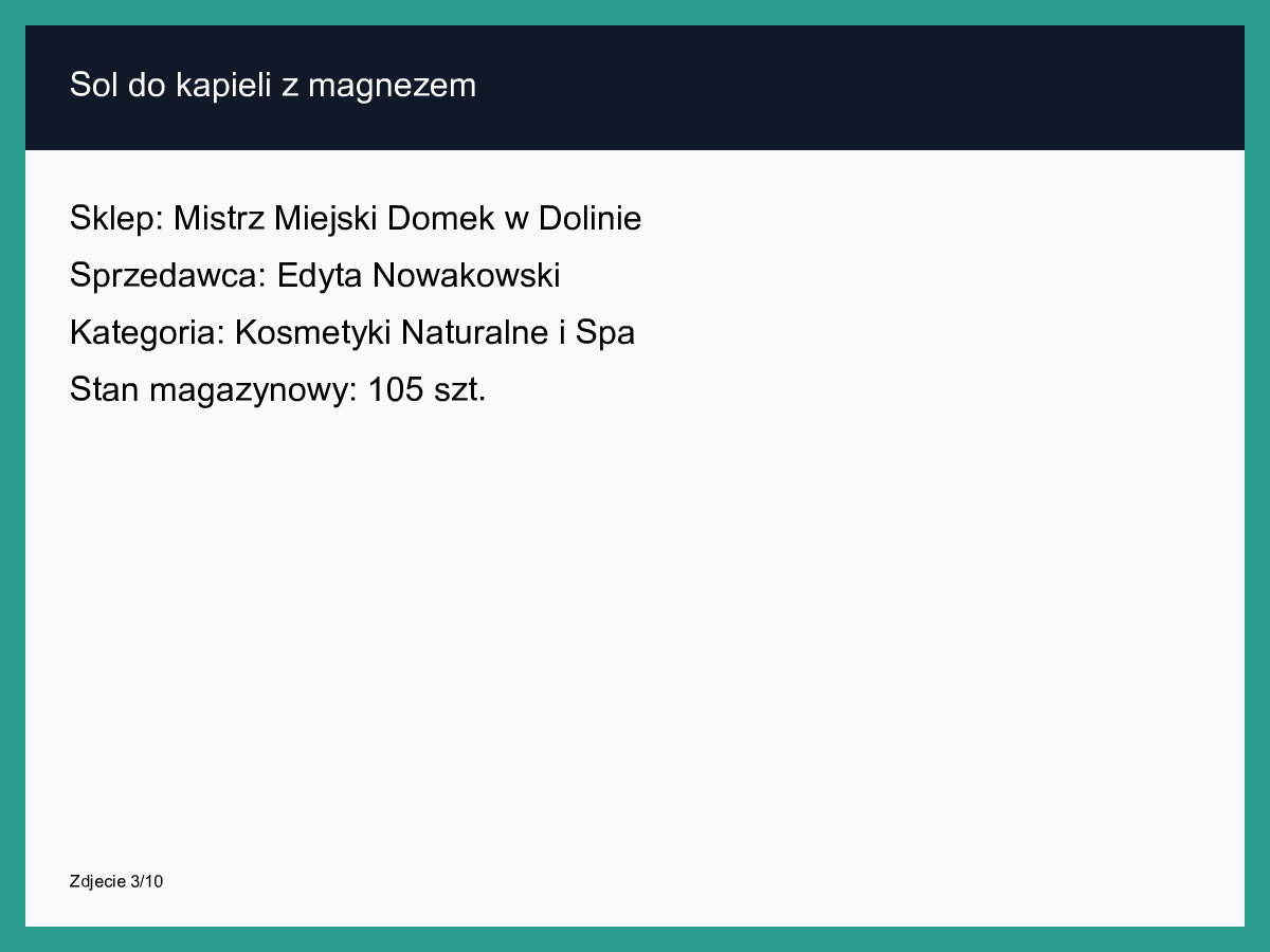 Sól do kąpieli z magnezem