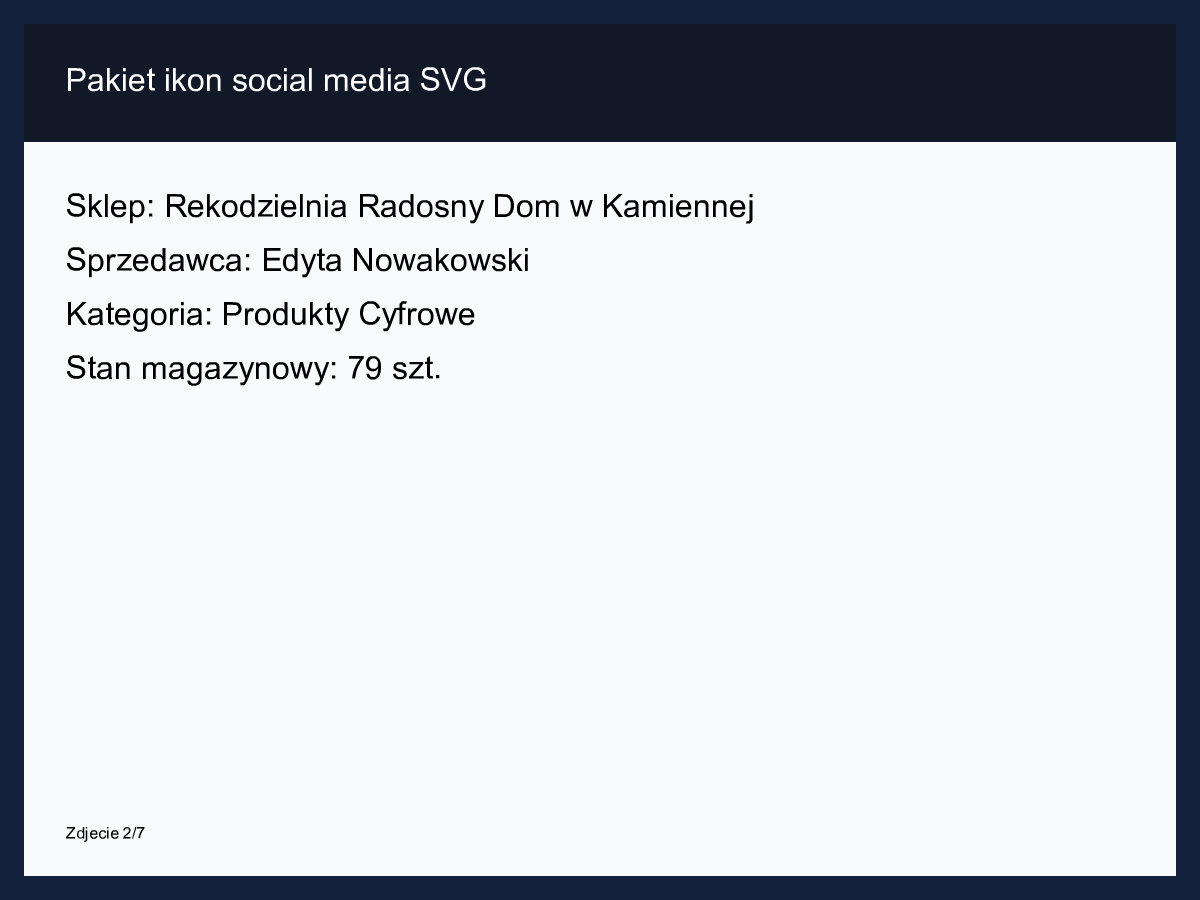 Pakiet ikon social media SVG