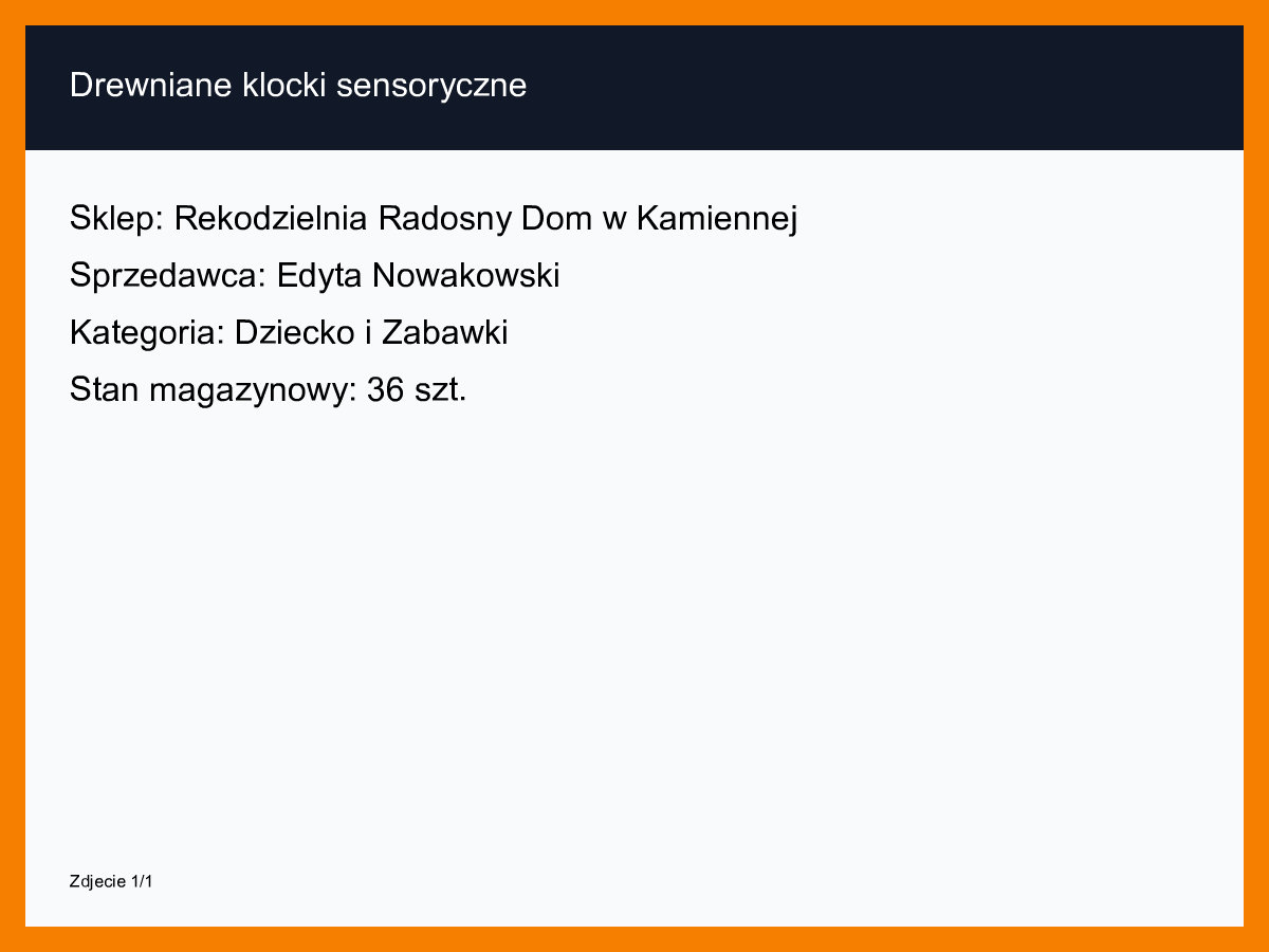 Drewniane klocki sensoryczne