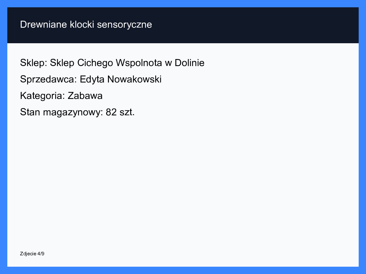 Drewniane klocki sensoryczne