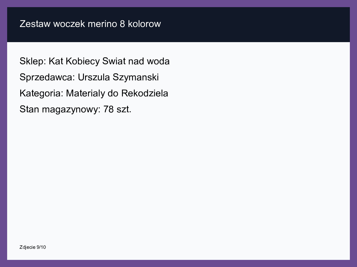 Zestaw włóczek merino 8 kolorów