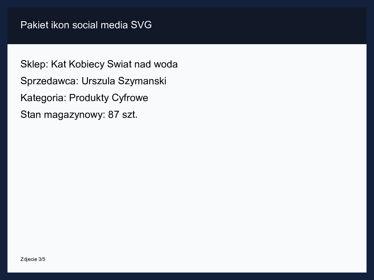 Pakiet ikon social media SVG